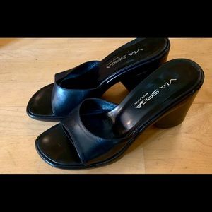 VIA SPIGA Block Heel Slide Sandal 7